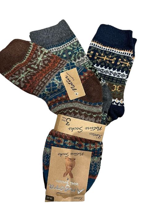 Skarpety męskie wełniane z angory