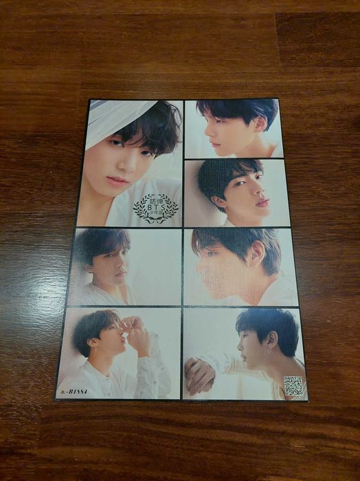 BTS K-POP Poster Group White Outfits