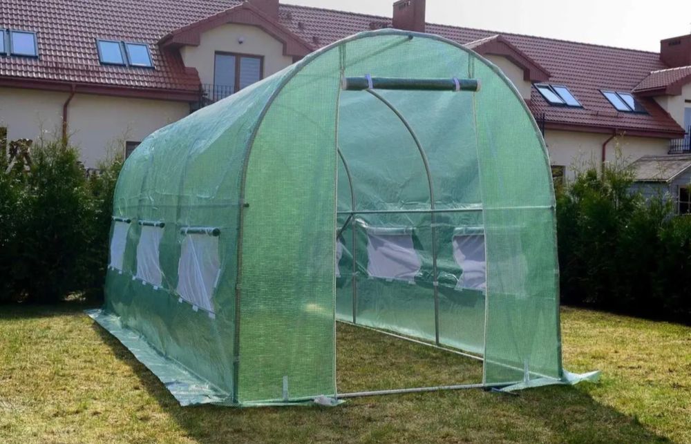 ПОЛЬСЬКА теплиця парник з плівкою і вікнами. Теплица. Пленка. Плівка