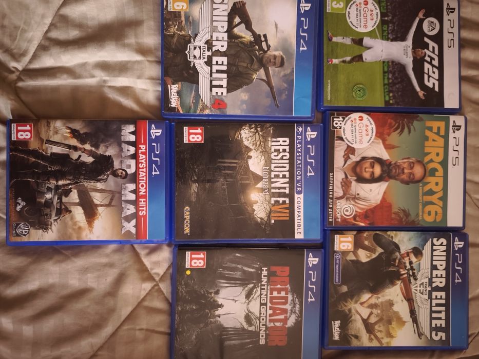 Продам игровые диски на  Sony Plastion 4,5