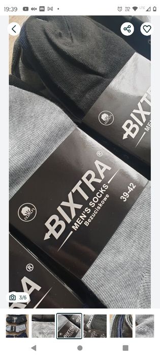 5×skarpetki męskie bezuciskowe 39-42