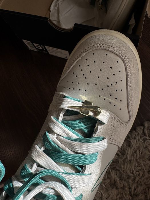 Кроссовки Nike Dunk, кожаные с замшевыми вставкамм