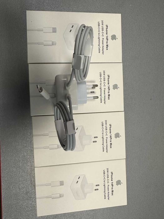 Мережевий зарядний пристрій СЗУ для Apple Dual USB-C+C A2246 35W+кабел