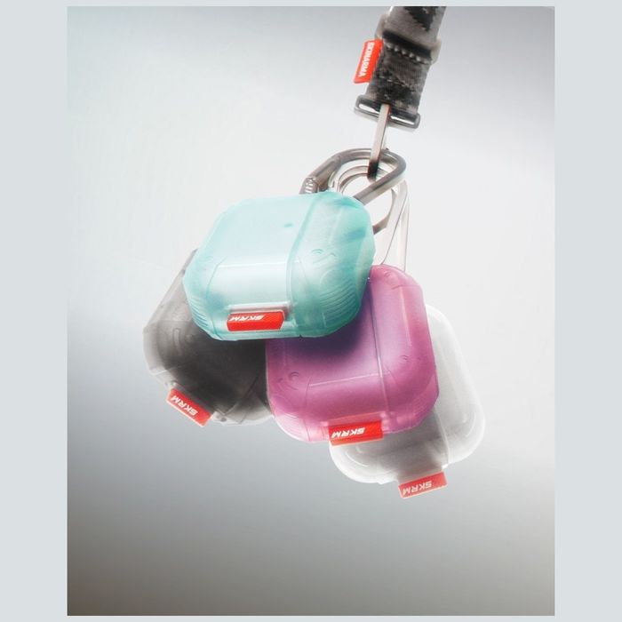 Etui Skinarma Mecha CE do AirPods 4 turkusowy
