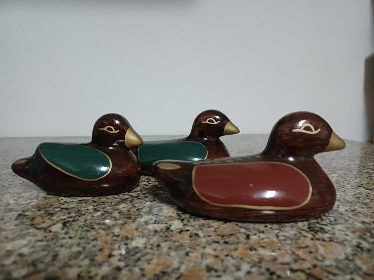 Conjunto de 3 patos decorativos
