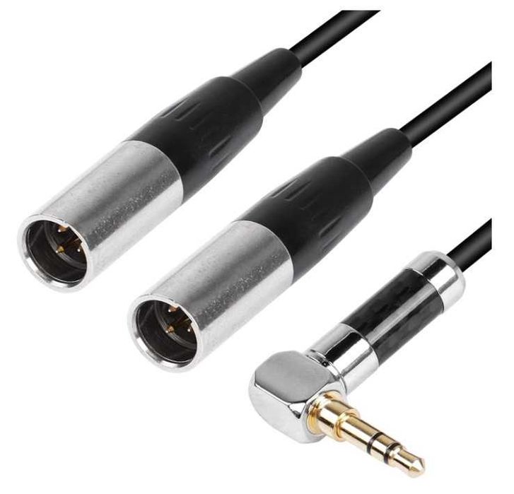 Kabel 2xmini XLR na jack 3,5 mm 50cm CERRXIAN