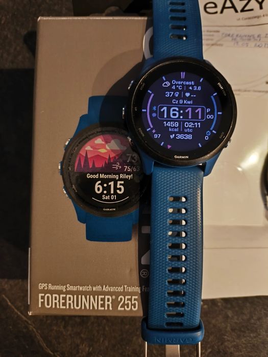 Garmin Forerunner 255 Gwarancja 2 lata niebieski Smartwatch