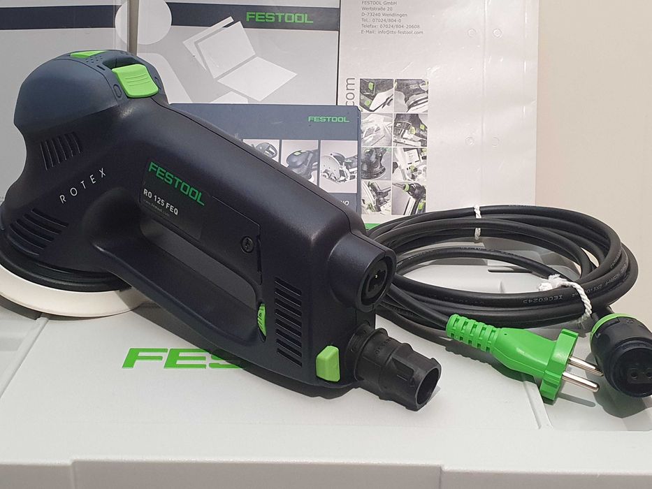 Rotacyjna szlifierka 3w1 Rotex FESTOOL RO 125 FEQ z kablem polerka