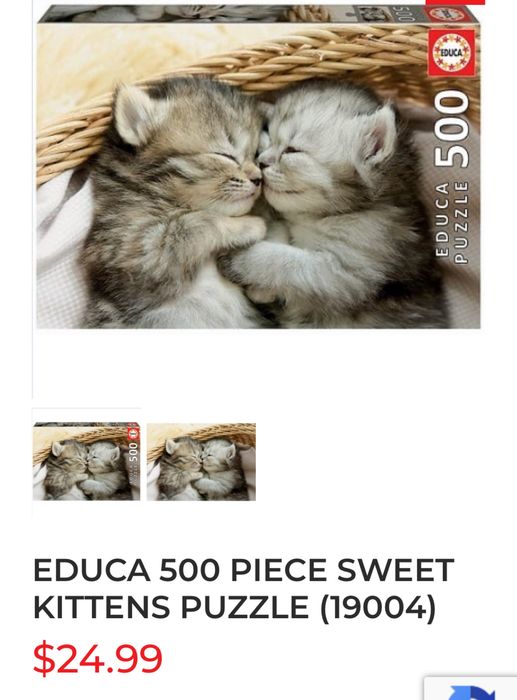 Нові пазли 500 штук Educa pussle