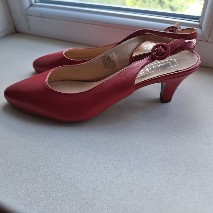 Женские туфли-лодочки с открытой пяткой (слингбэки) р.38