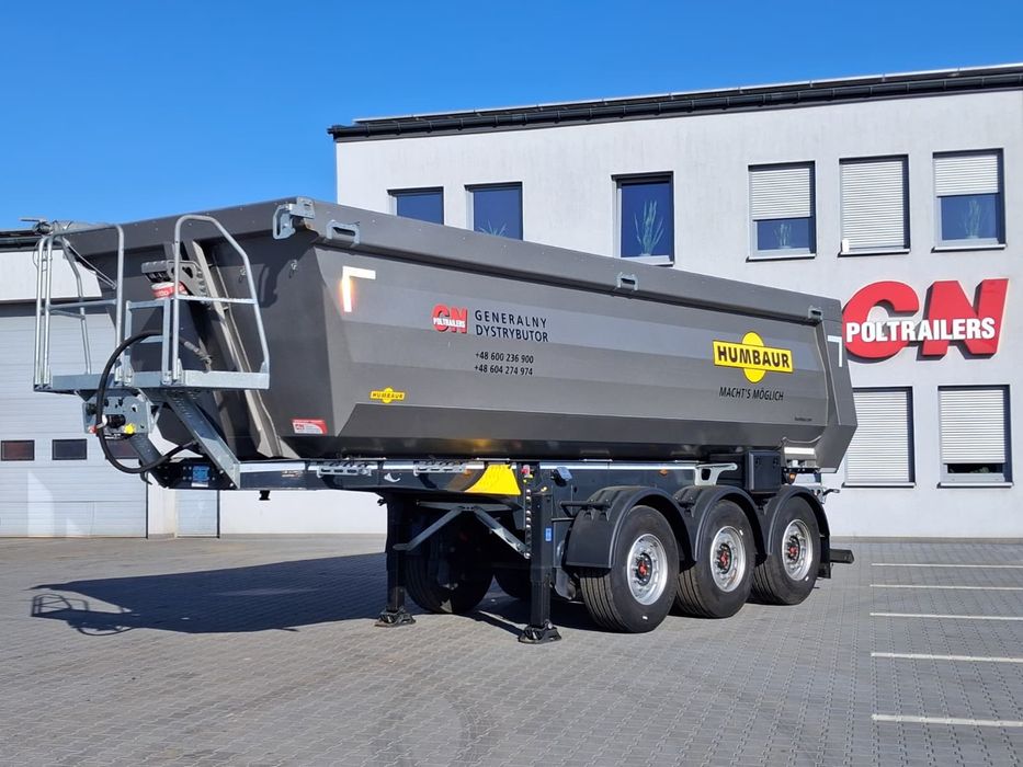 Humbaur HKS 27m3 HARDOX  27 m3 / HARDOX HB450 / Oś podnoszona / SAF