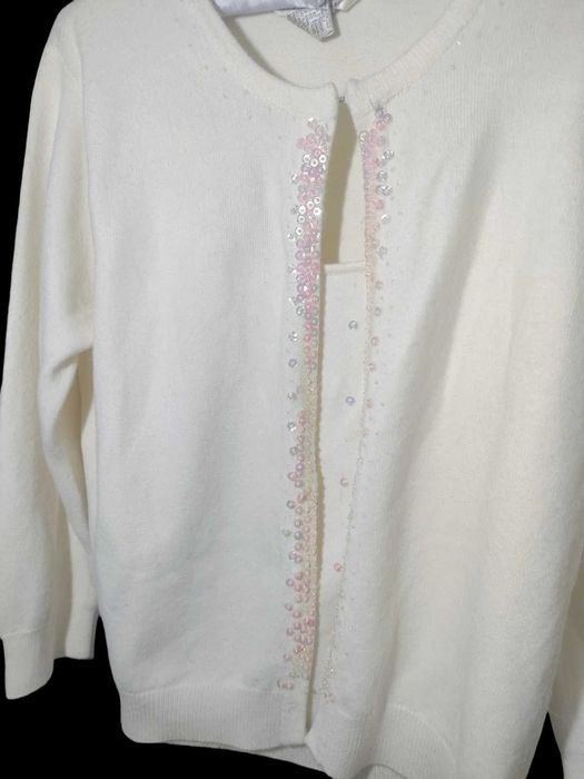 Sweterek typu 2w1 z cekinami r. 38