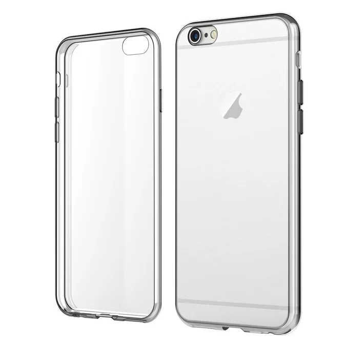 Capa de silicone transparente para iPhone 6 e 6s