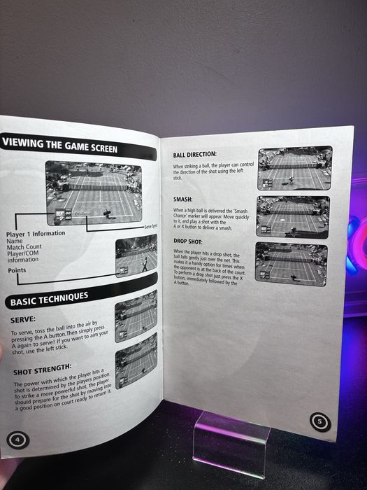 Sega Superstars Tennis Xbox 360 manual instrukcja