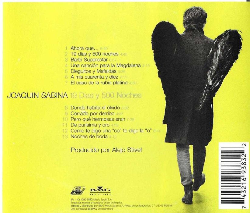 Joaquín Sabina - 19 Días Y 500 Noches
