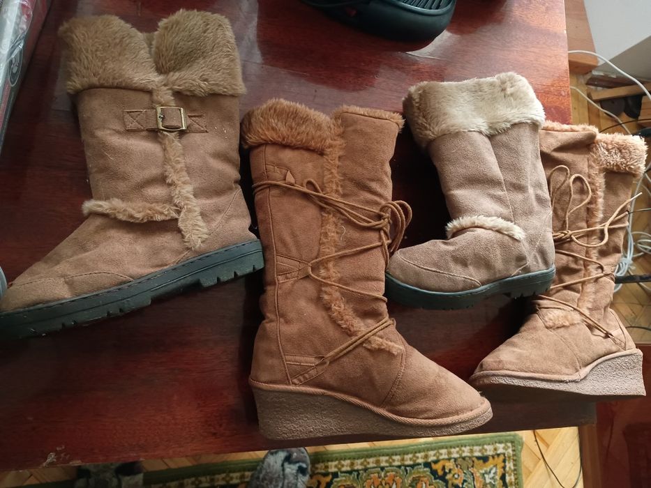 замшевые женские сапоги