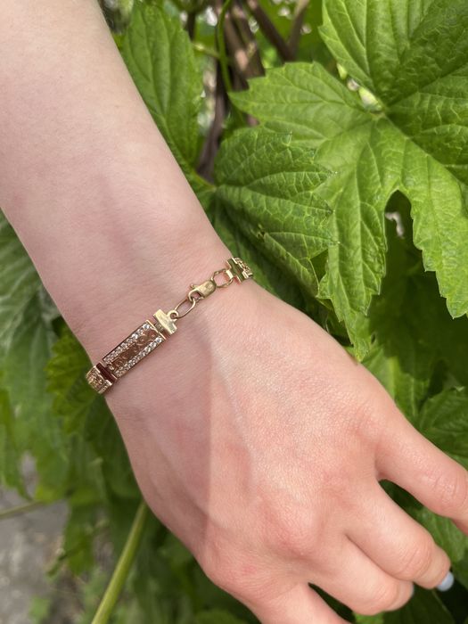 Золотой массивный браслет золото 585