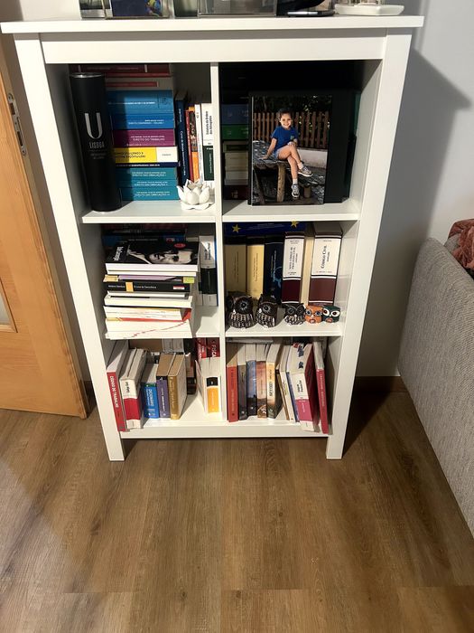 estante livros branca