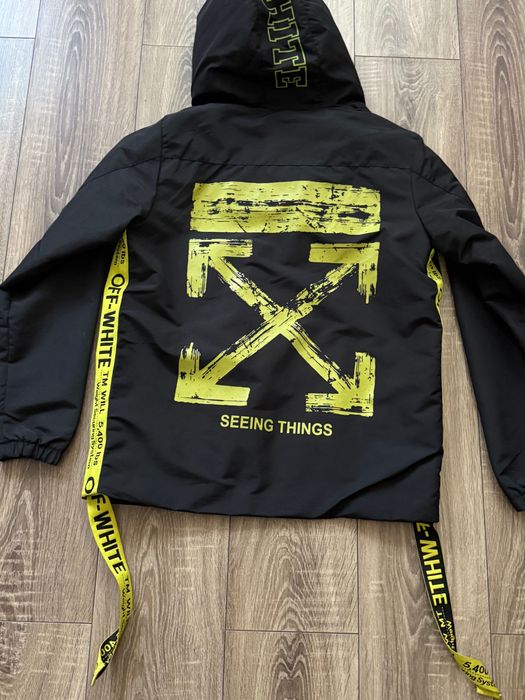 Kurtka jesienna przejściowa Off-White Logo – rozm. S
