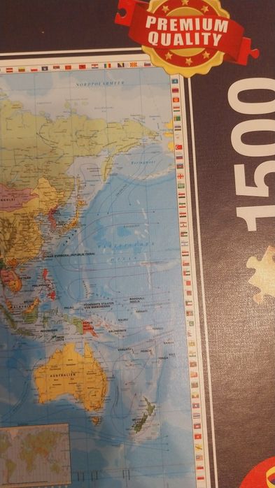 puzzle 1500 Schmidt Mapa Świata