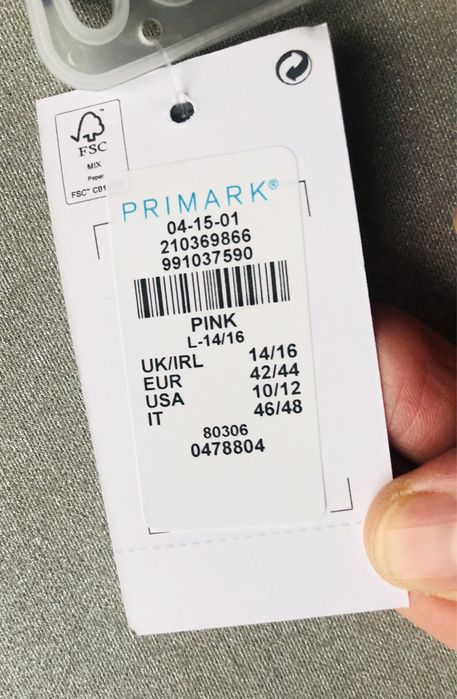 Primark Hipster Invisible 3 pary 3 kolory L