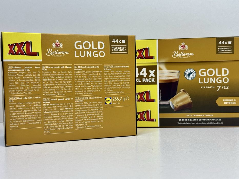 Кава в капсулах Bellarom Gold lungo Round & intense 7/12 44 шт