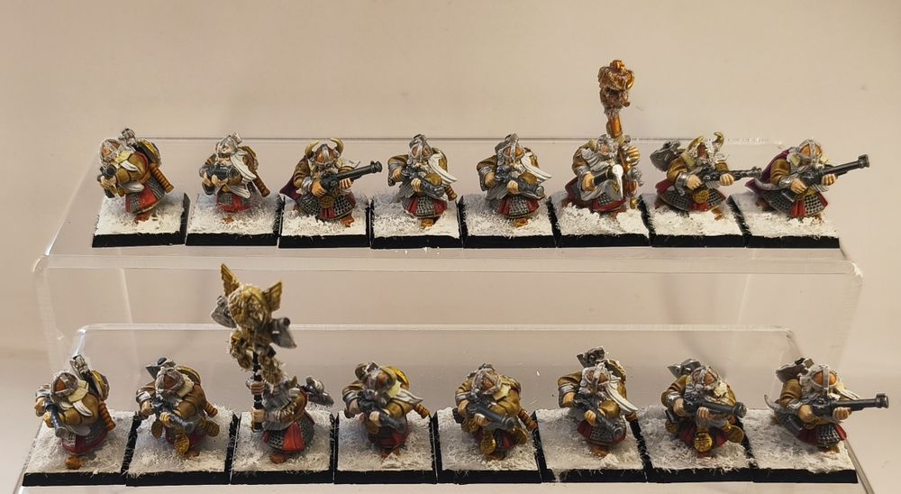 Warhammer Old World Dwarf Mountain Holds armia malowana