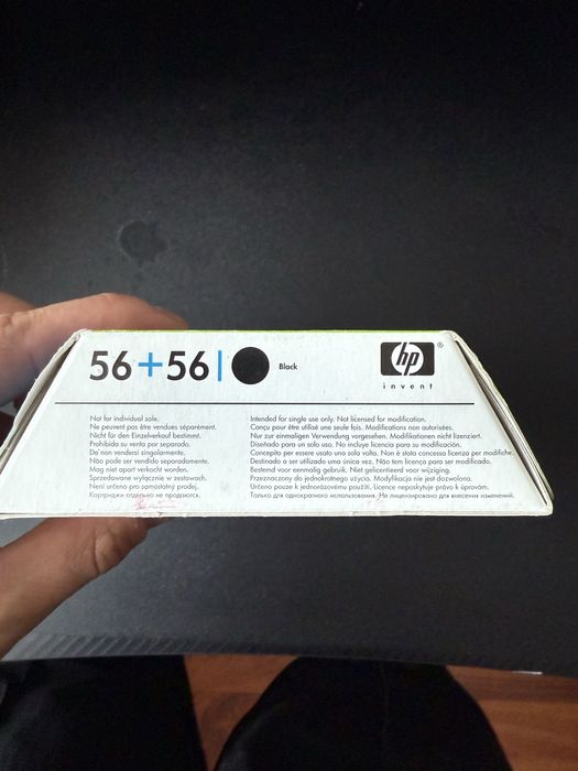 Oryginalny tusz Hp 2-pak czarny 56 C9502AE 2 x 19 ml drukarka laserowa