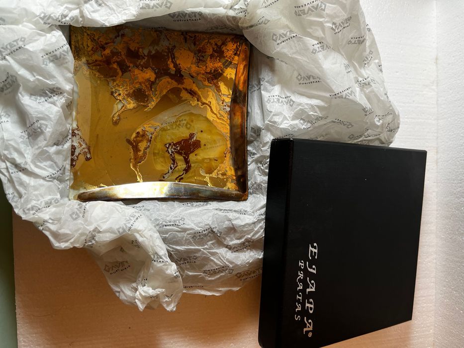 Cinzeiro em Prata e vidro