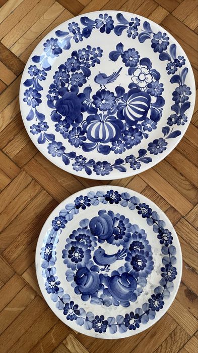 Fajans / Ceramika / Porcelana Włocławek PRL / Takerze z ptakami