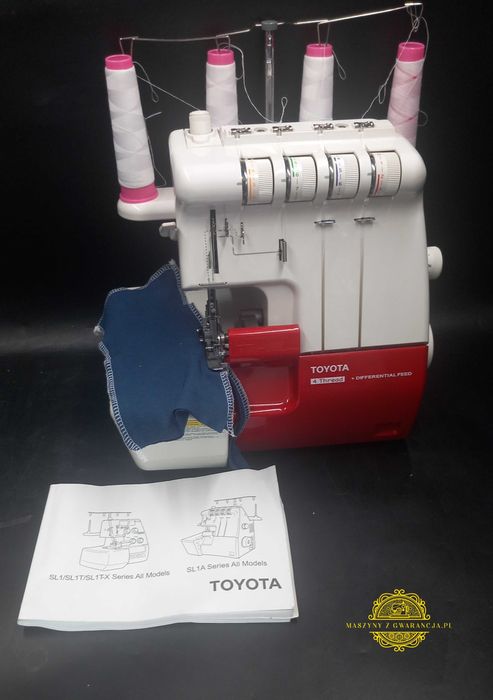 Japoński Overlock TOYOTA 2, 3, 4- nitkowy Gwarancja 12 msc