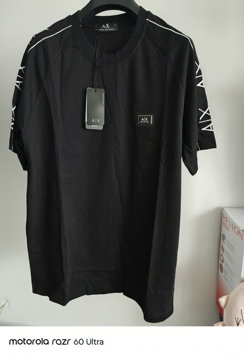 Nowy T-shirt Armani Exchange (A|X) – Czarny