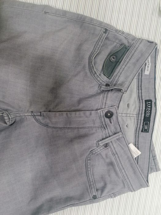 Calças de ganga cinzentas Tiffosi