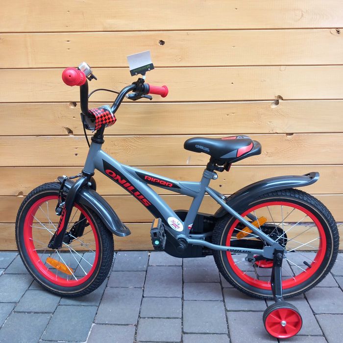 ROWER  dziecięcy ONILUS 16" cali RIPER BOY black red czarno czerwony