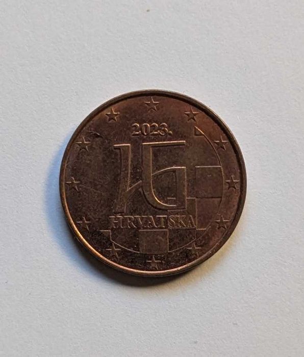 Moeda - 5 cêntimos / 0,05€ - Croácia - 2023