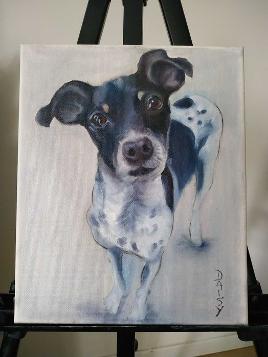 Artes, pintura a óleo Pets.
