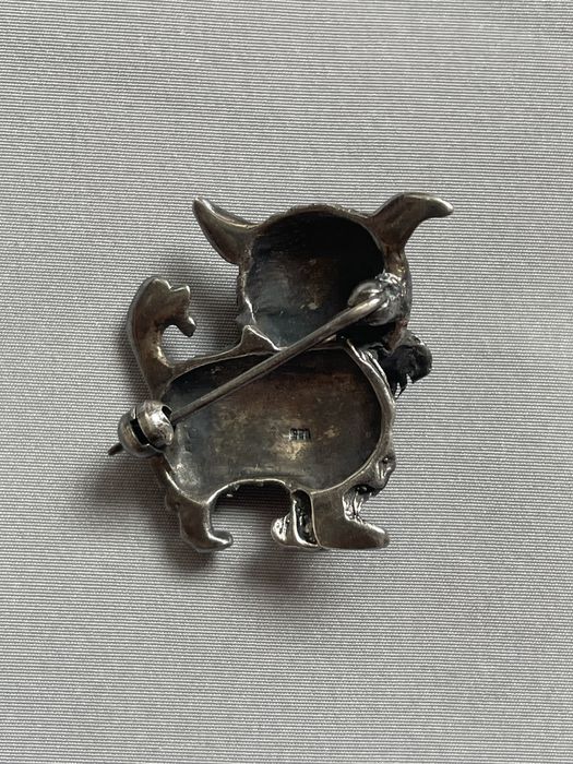 Винтажная брошь серебро 925