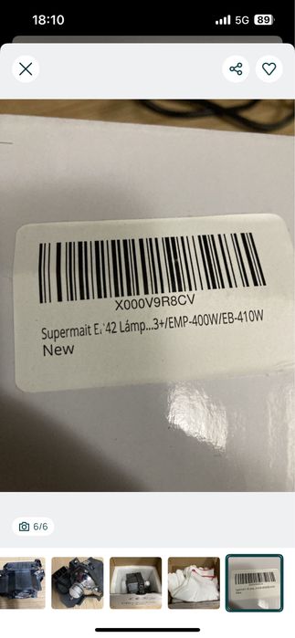 Epson EMP-400W / EB-410W Lâmpada para Projetor com Módulo - Novo