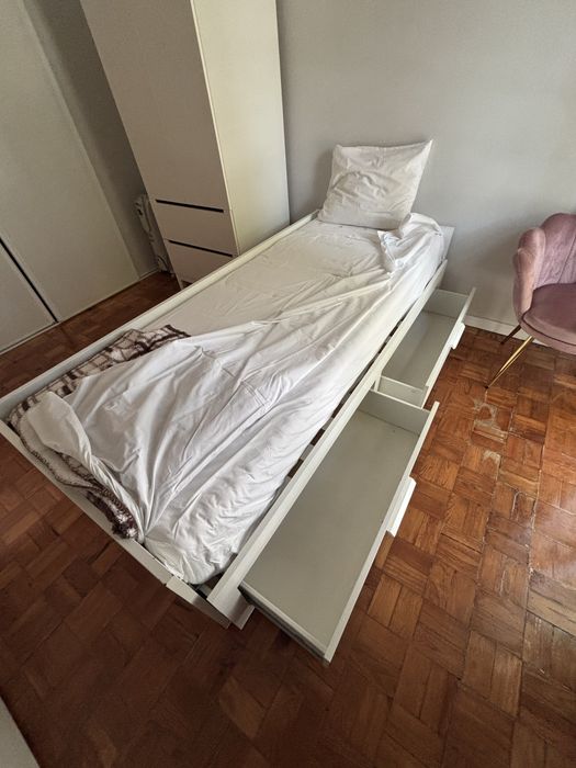 Cama IKEA BRIMNES individual/extensível