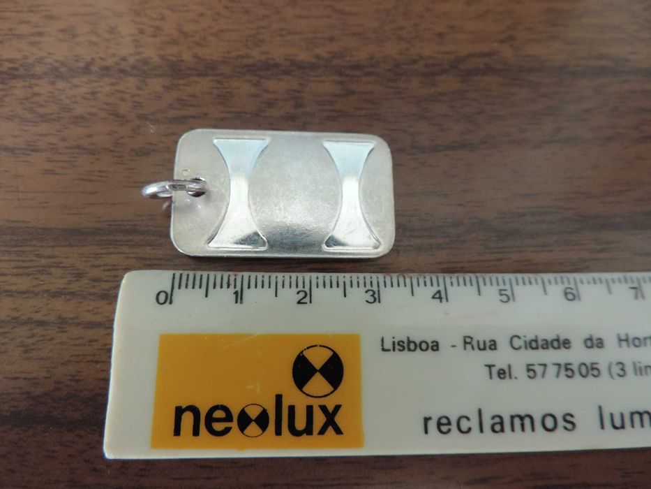 Pendente de Prata Indicação Grupo Sanguíneo