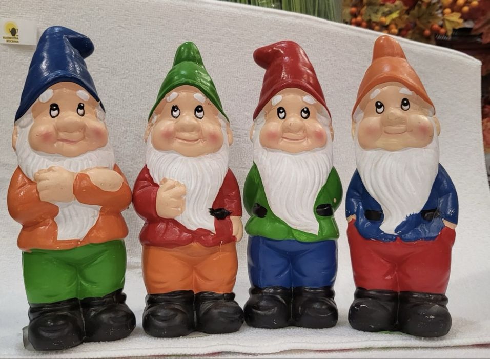 5x Krasnal Ceramiczny Dekoracyjny