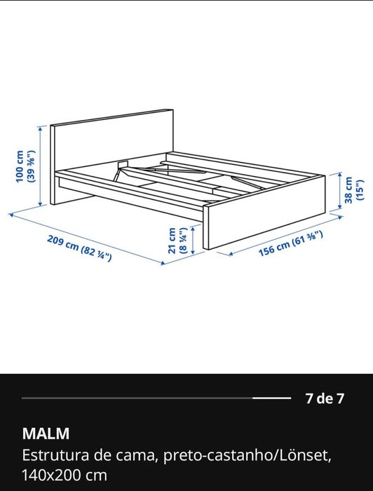 Cama completa IKEA com gavetas e colchão ( transporte grátis Lisboa)