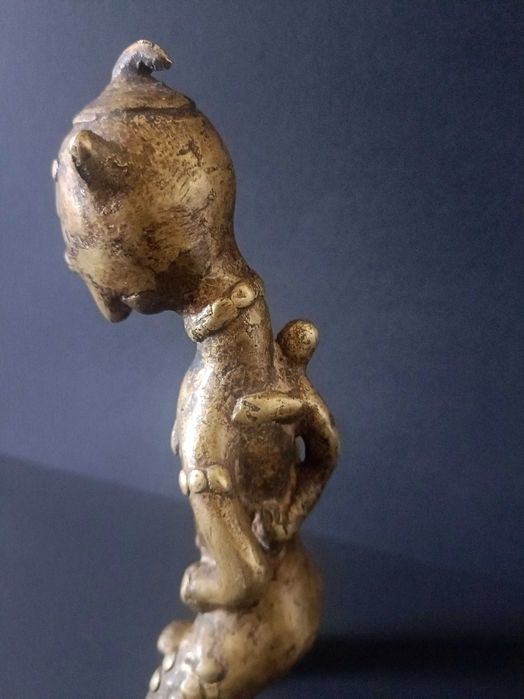 Figura afrykański brąz - Kamerun - Vere - Nigeria - Wosk tracony