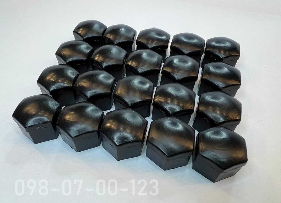 Ковпачки заглушки болтів болтов для дисків 17мм 19мм 21мм ЧОРНІ МАТОВІ