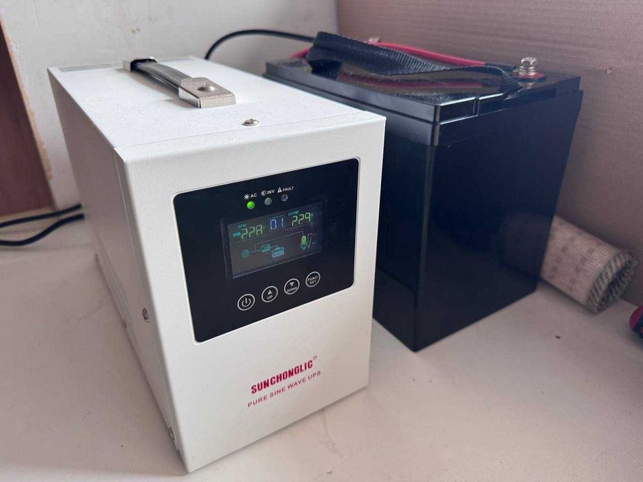 Продам інвертор (чиста синусоїда) та акумулятор (LiFePo4  12V 100Ah)