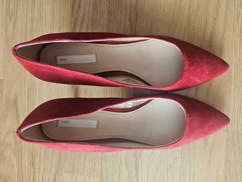 Czerwone szpilki 39 h&m