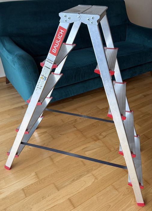 Drabina Aluminiowa Dwustronna BAULICH DD 2x5 | 125 kg | Jak NOWA