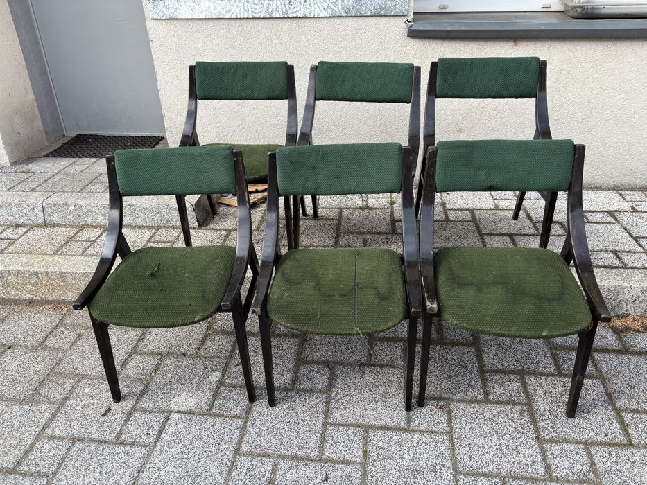 Krzesła J. Kedziorek „Skoczki” 6 sztuk