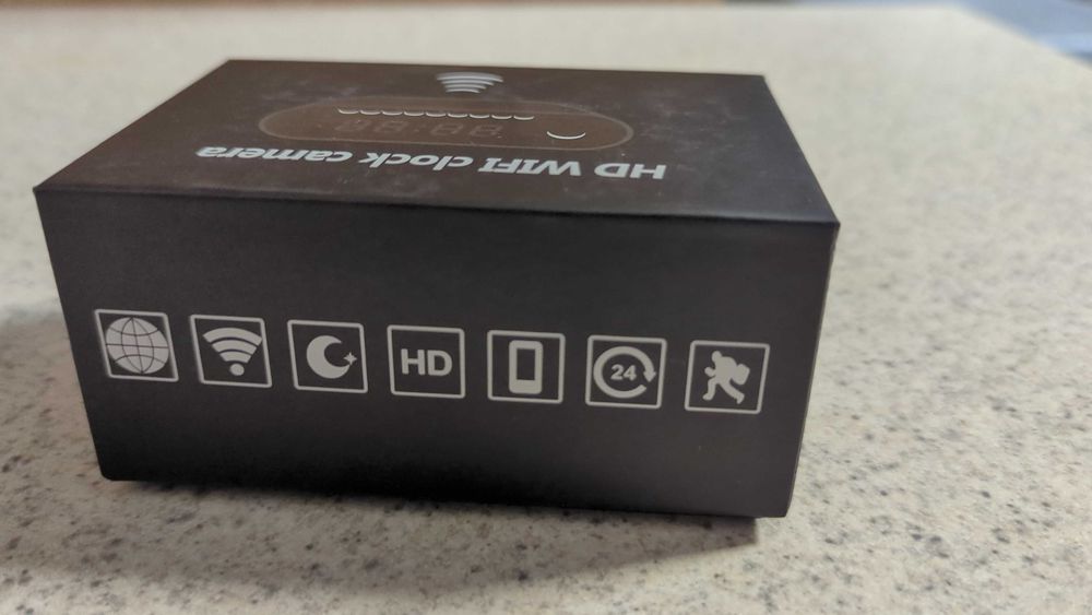 Ukryta kamera szpiegowska w zegarze - szpiegowski zegar z kamerą WiFi HD, NOWY