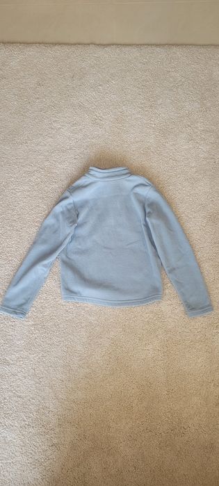 Jasnoniebieski polar narciarski dla dziewczynki 11 lat